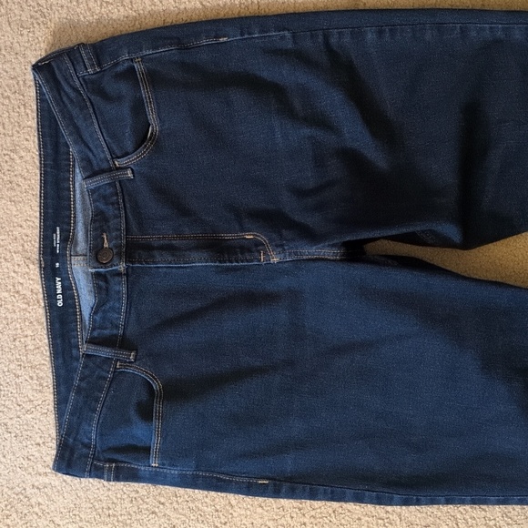 Old Navy High Rise Wow Straight Dark Wash Jeans Size 16 - Picture 4 of 7